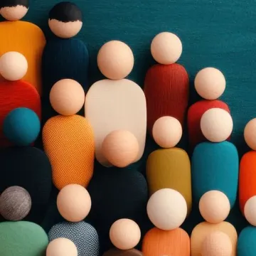 © sawitreelyaon - stock.adobe.com Generiert mit KI Abstrakt dargestellt ist eine Gruppe von Personen